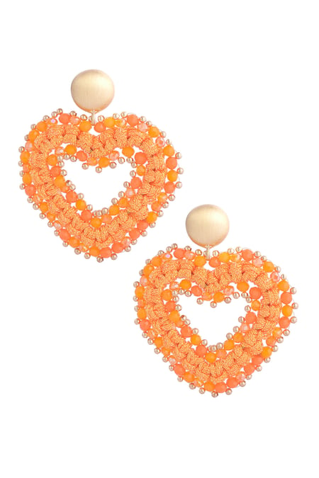 Earrings love all the way - orange 2