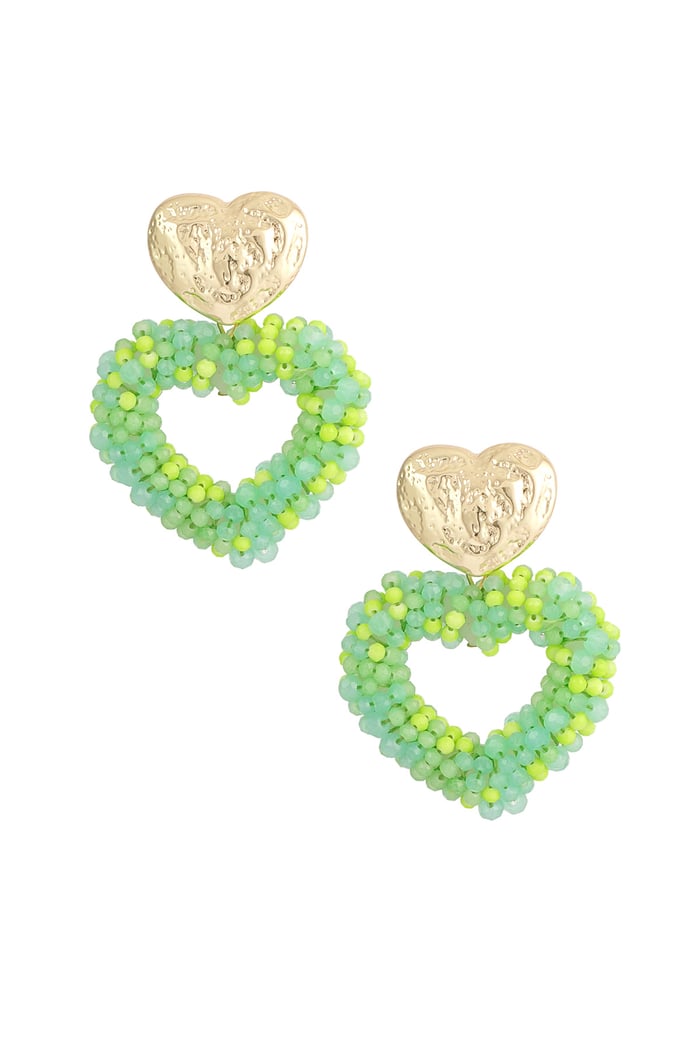 Earrings way to my heart - peak green 