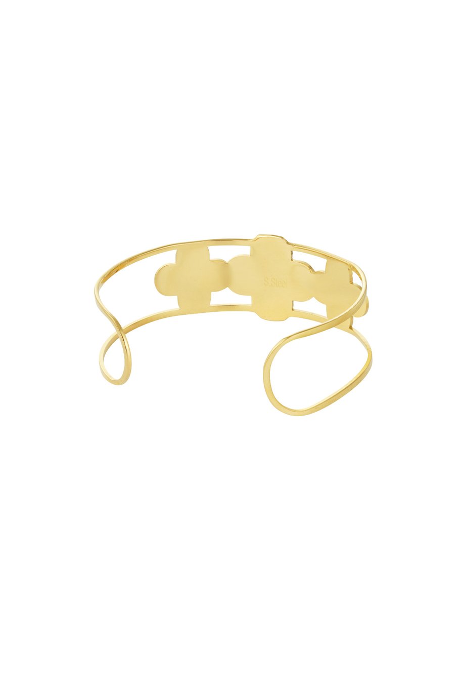 Floral party bracelet - Gold color Picture5