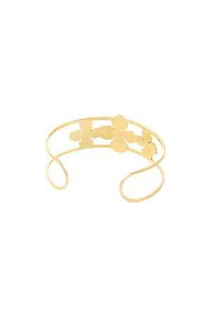 Bohemian flowerless bracelet - Gold color h5 Picture3