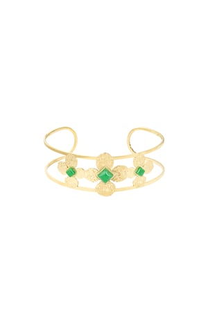 Bohemian flowerless bracelet - Gold color h5 