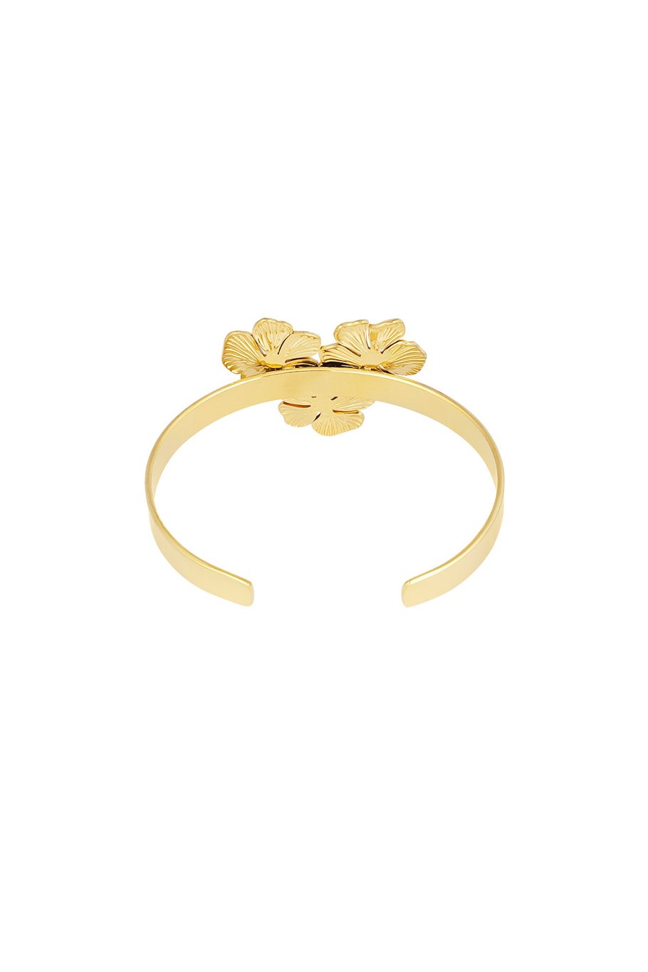 Klassisches florales Partyarmband – Goldfarbe - Goldfarbefarbe h5Bild5