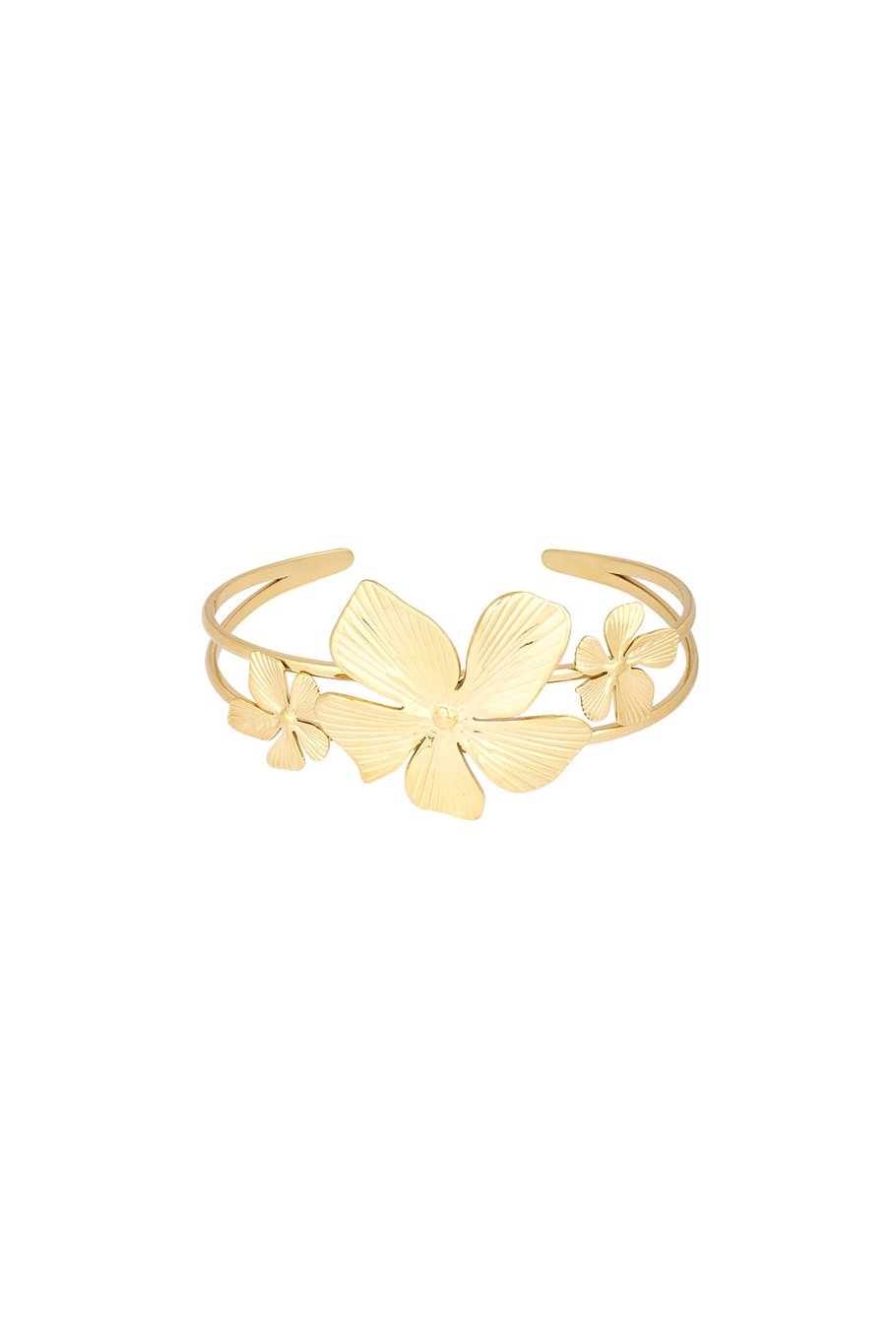 Bloemen eiland armband - Goud kleur 