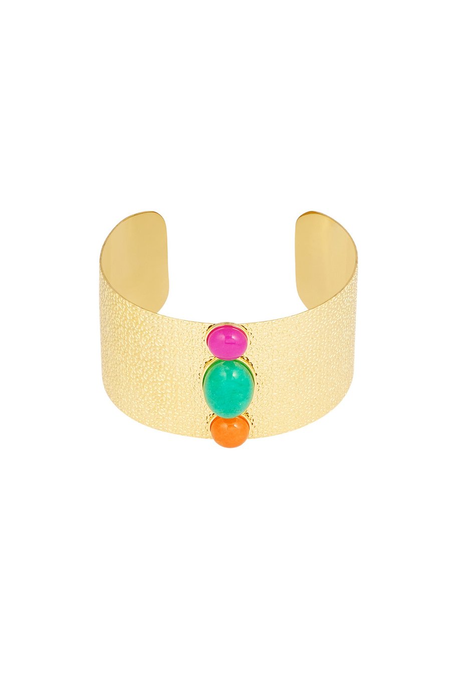 Böhmisches luftiges Armband – Goldfarbe - Goldfarbefarbe