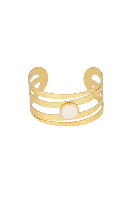 Statement bracelet layers - Gold color