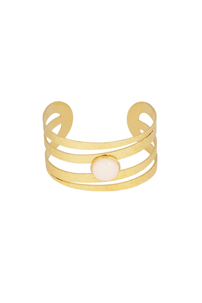 Statement bracelet layers - Gold color 