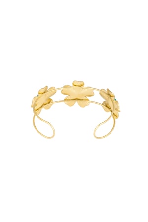 Bohemian floral bracelet stones - Gold color h5 Picture3