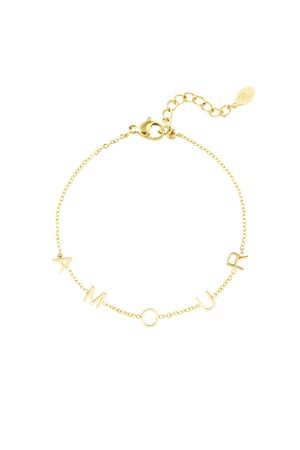 Bracelet amour - Gold color h5 