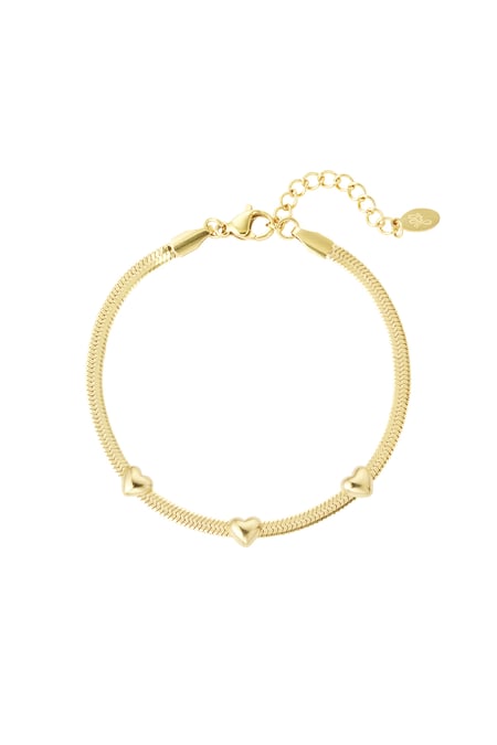 Bracelet triple the love - Gold color 2