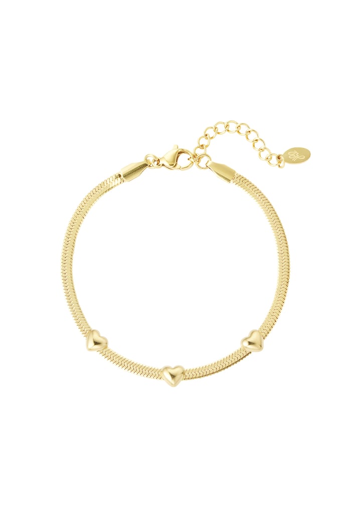 Bracelet triple the love - Gold color 