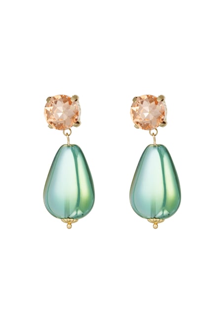 Earrings wonderland - green