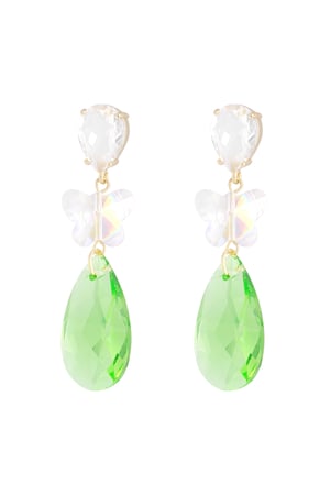 Earrings butterfly dream - green h5 