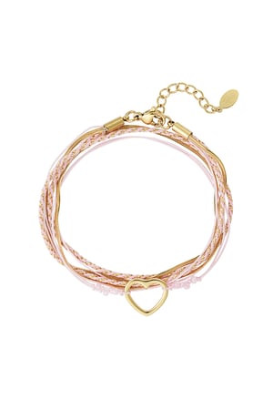 Bracelet summer flow lover - pink Gold color h5 