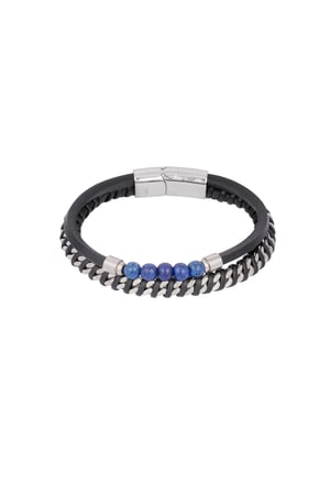 Herrenarmband Serenity - schwarz blau h5 