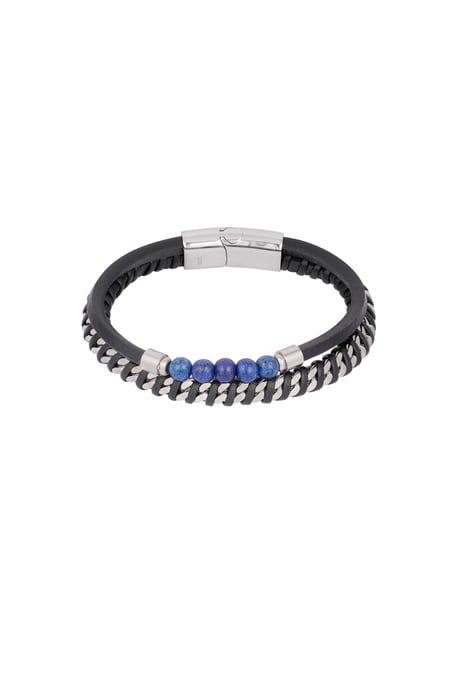 Herrenarmband Serenity - schwarz blau