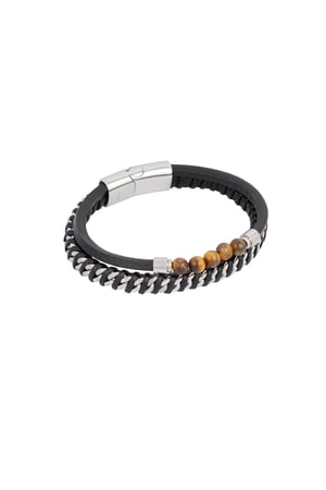 Herrenarmband Momentum - braun schwarz h5 Bild5