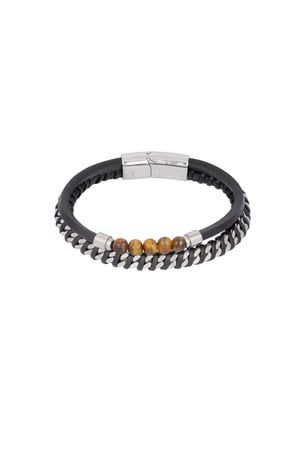 Herrenarmband Momentum - braun schwarz h5 