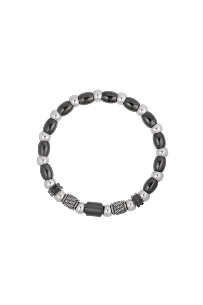 Men's bracelet zenith - black Silver color Picture2