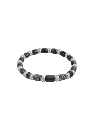 Men's bracelet zenith - black Silver color h5 