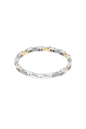 Men's bracelet summit band - silver color gold h5 Picture3