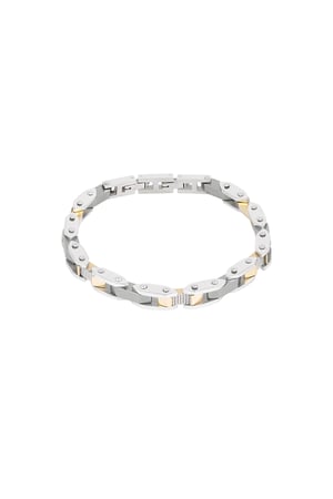 Men's bracelet summit band - silver color gold h5 