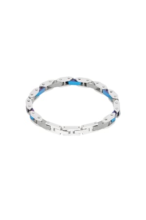 Herrenarmband Evo Strap - Silber Blau h5 