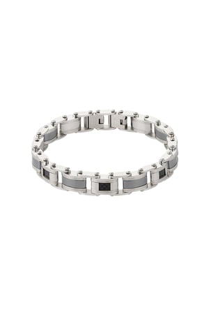 Coarsely linked men's bracelet classy - Silver Color color h5 