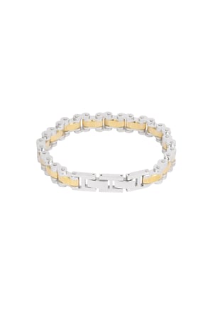 Men's bracelet fusion cuff - silver color gold h5 Picture3