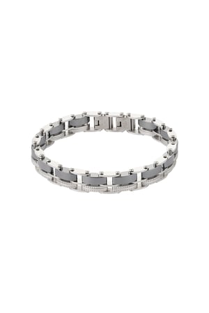 Double-linked men's bracelet - Silver Color color h5 