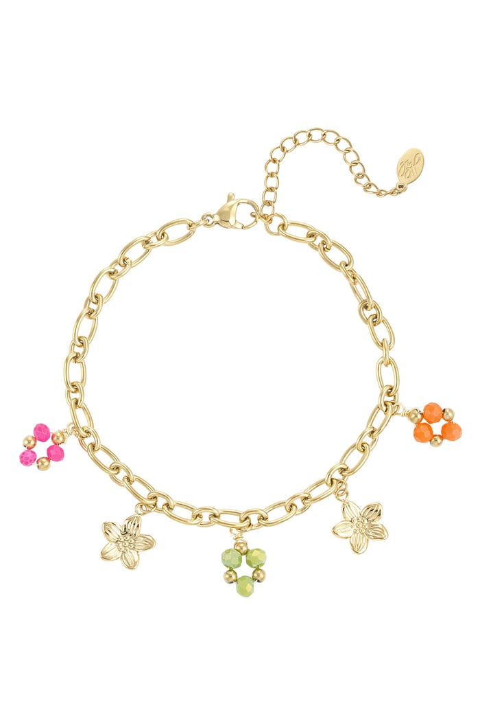 Charm-Armband Happy Place - Goldfarbe 