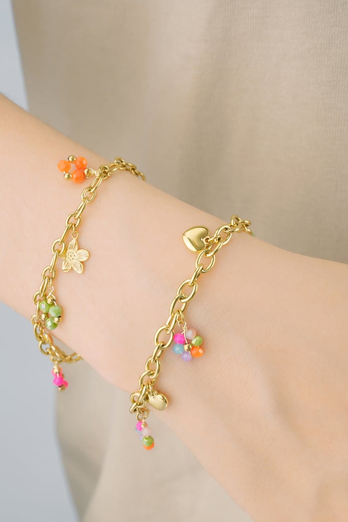 Charm-Armband Happy Place - Goldfarbe Bild3