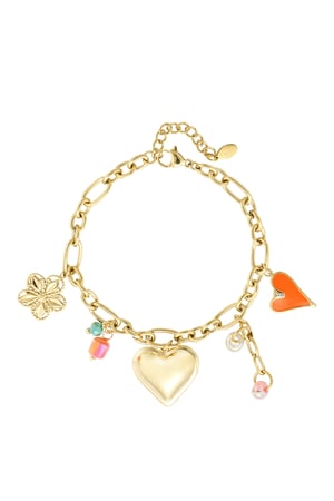 Charm bracelet summer of joy - Gold color h5 