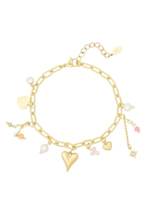 Bettelarmband Amore Color - Goldfarbe h5 