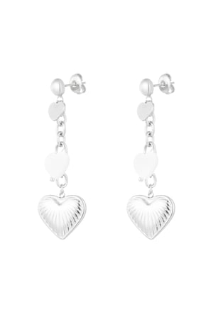 Earrings lovers life - Silver Color color h5 