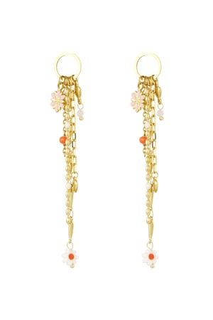 Earrings mistic muse - pink Gold color h5 