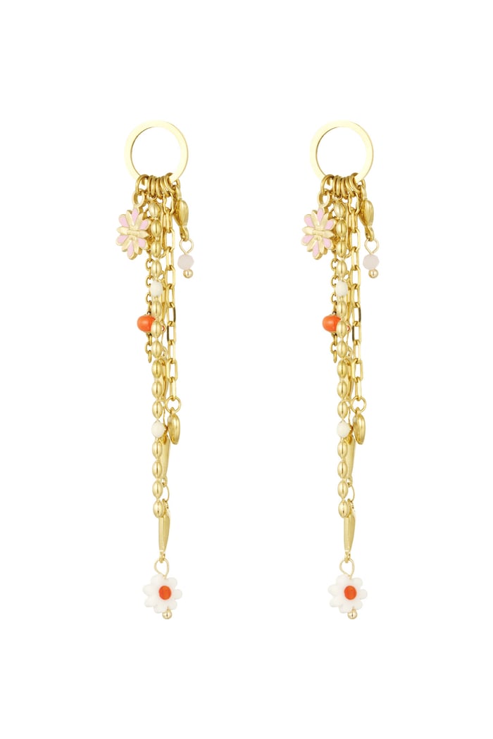 Earrings mistic muse - pink Gold color 