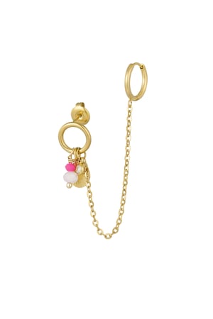 Double love earrings - Gold color h5 