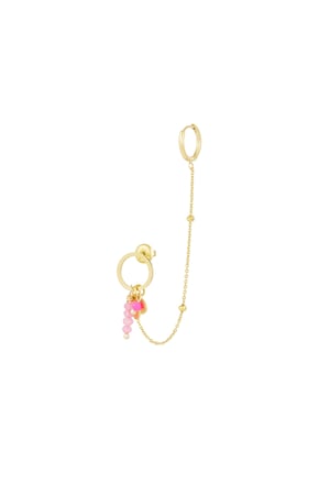 Earrings summer fling - pink Gold color h5 Picture5