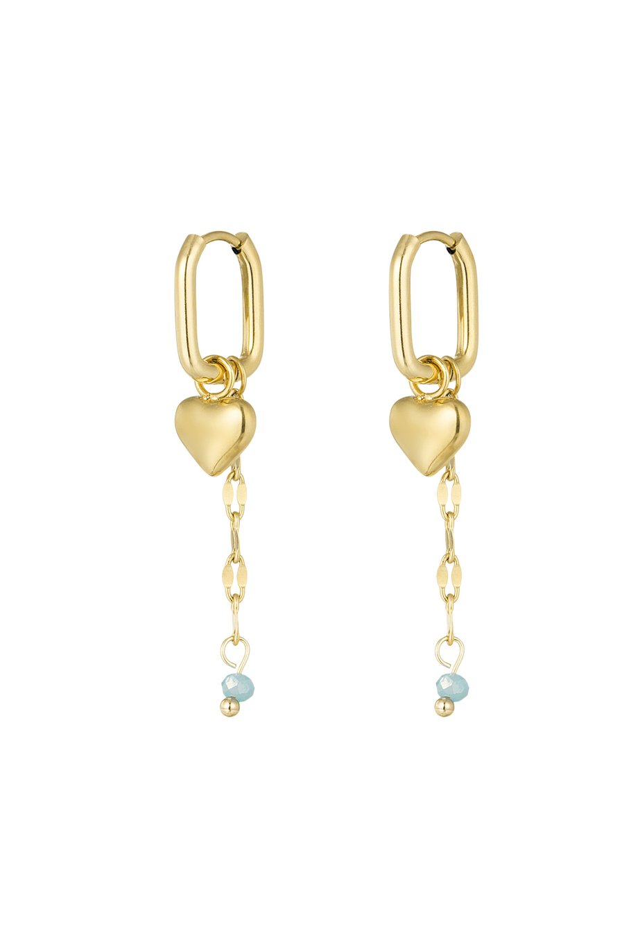 Ohrringe „Forever Love“ – Rosa/Goldfarbe  