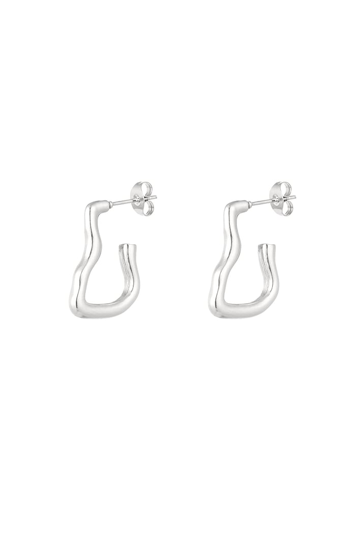 Earrings boogie nights - Silver Color color 