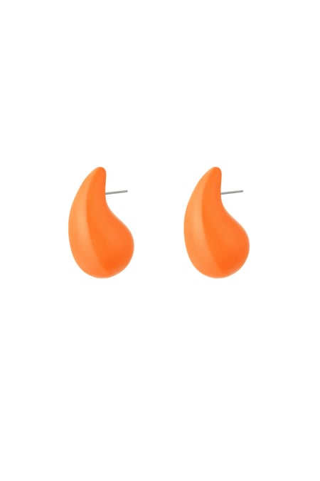 Colored drop earrings - Orange 2