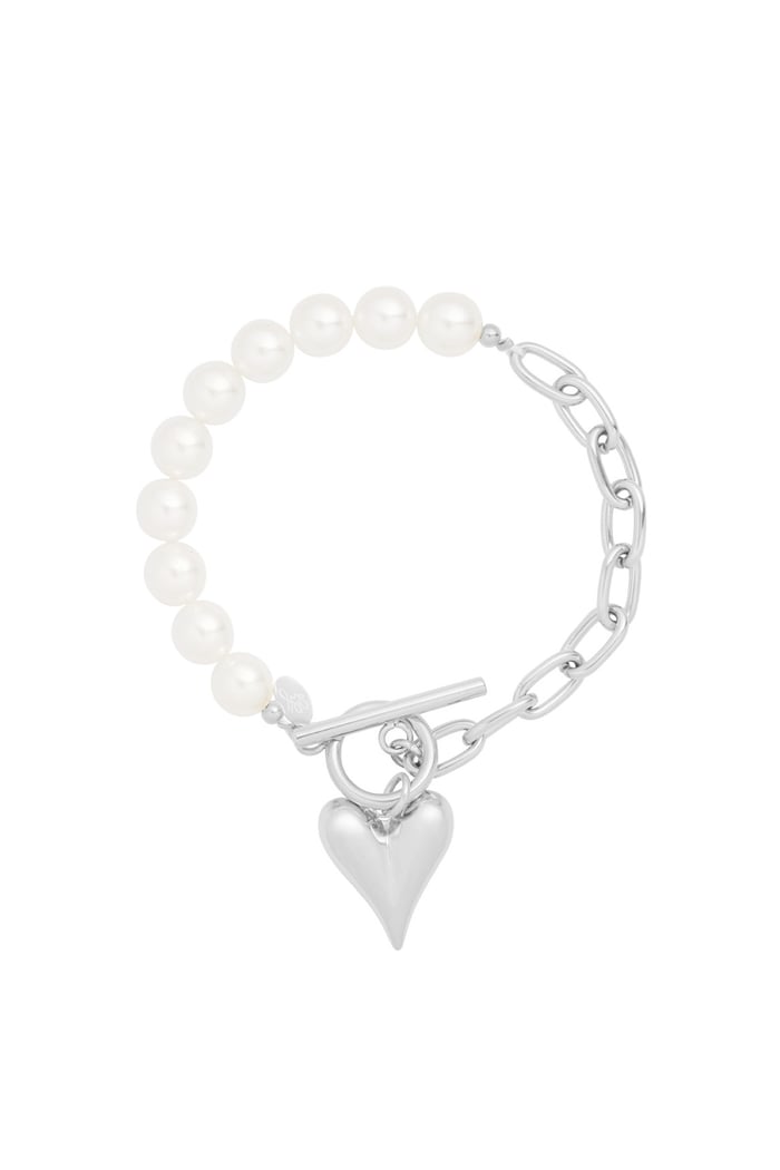 Double love bracelet - Silver Color color 