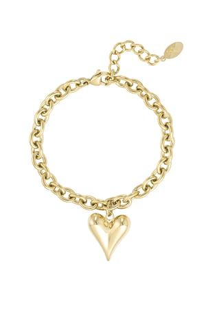 Armband Liebesregeln - Goldfarbe h5 