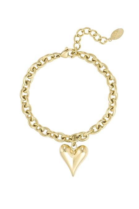 Armband Liebesregeln - Goldfarbe