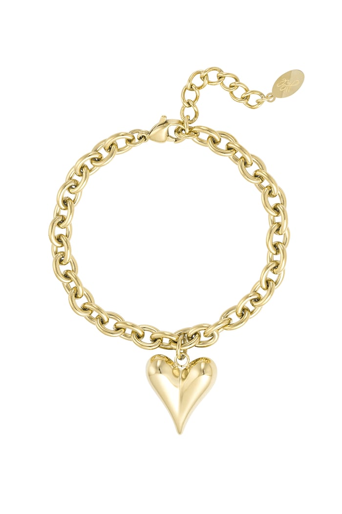 Armband Liebesregeln - Goldfarbe 