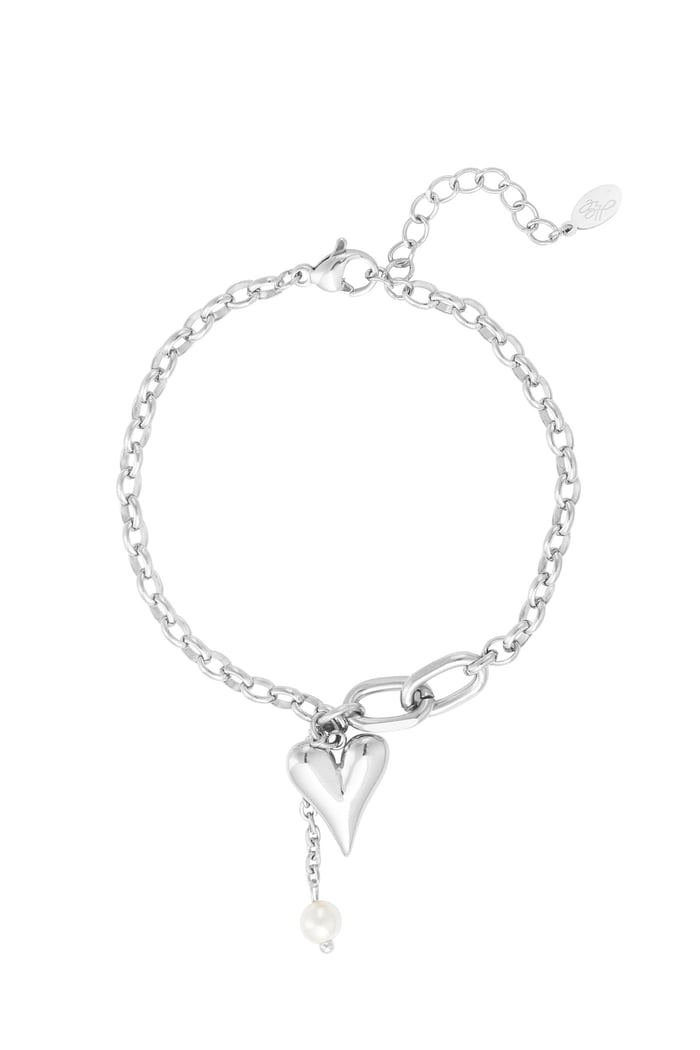 Bracelet lovely hearts - Silver Color color 