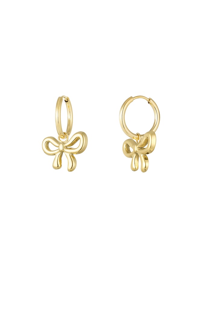 Earrings bow life - Gold color 