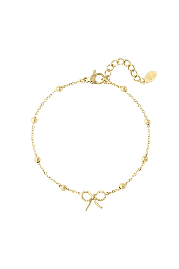 Bracelet bow basic - Gold color