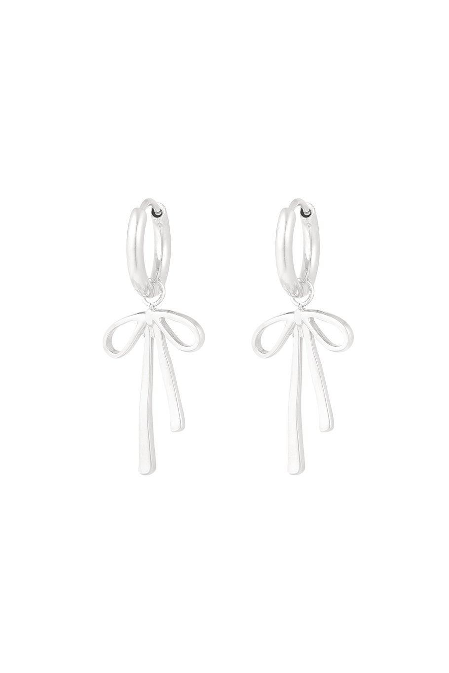 hanging bow earrings 