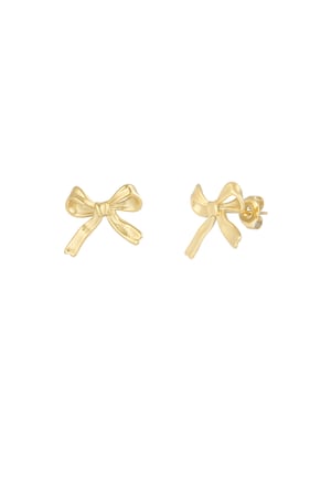 Earrings must have bow - Gold color h5 